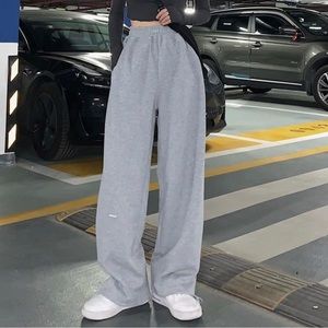 Wide Leg Comfy Grey Sweatpants